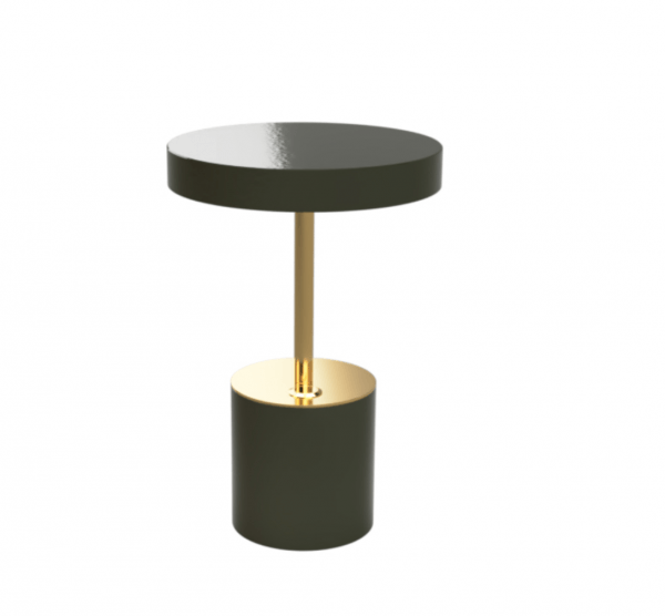 Brass & Olive Table Lamp IV